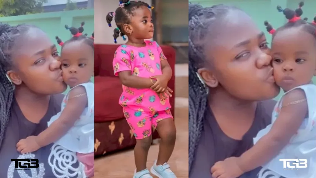 Tracey Boakye shows off her adopted daughter who is 2 years
